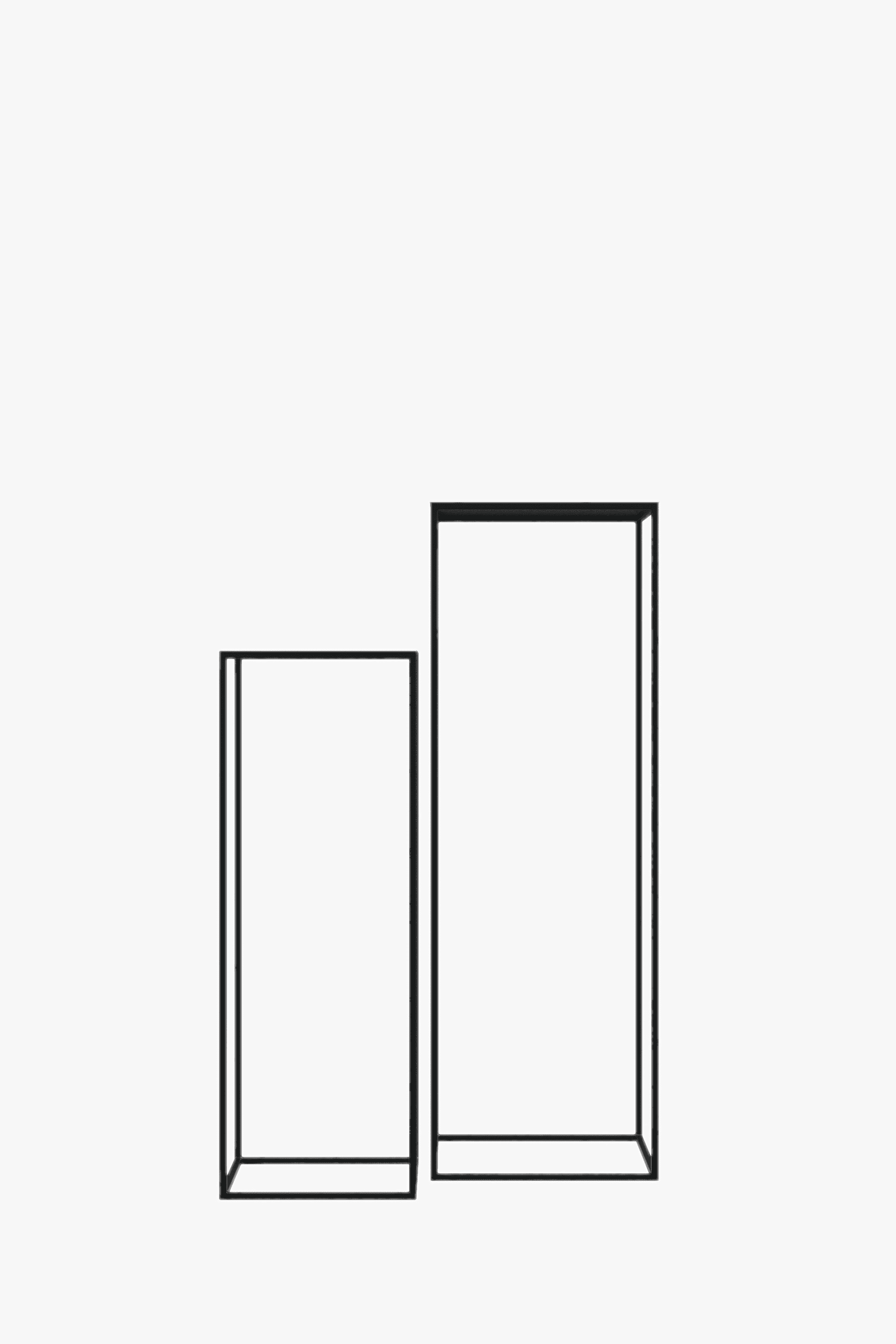 Fulham Pair Of Pedestal Tables (Blue & Grey)