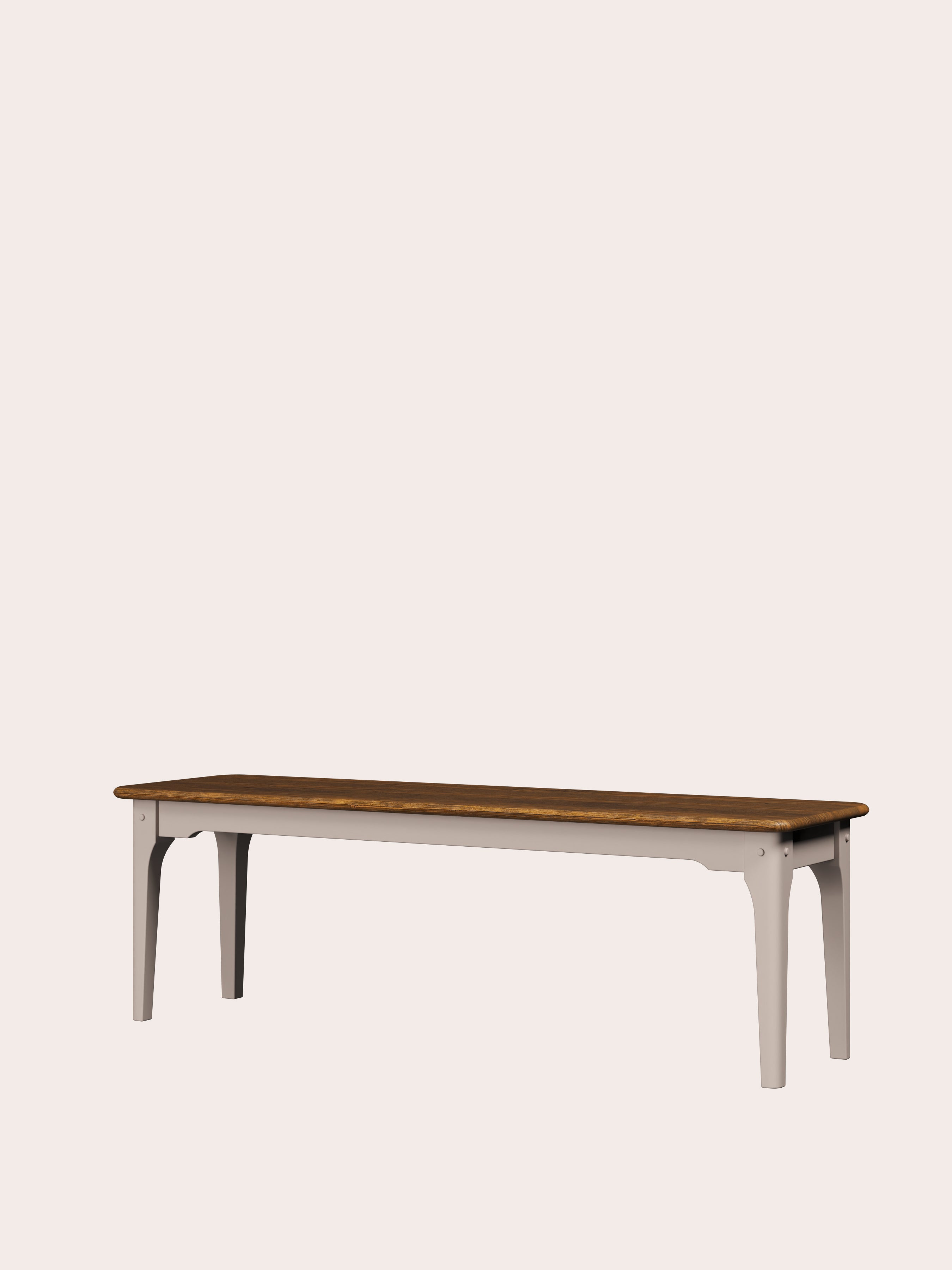 Soft Truffle Dark Chestnut Hapton Dining Bench