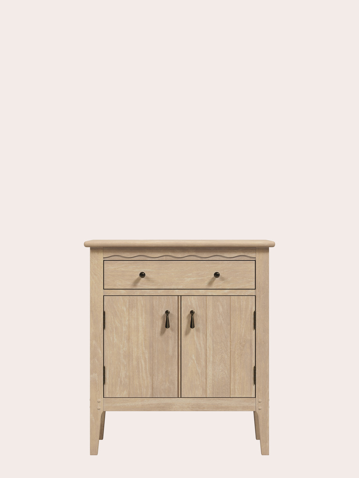 Washed Oak Calford 2 Door 1 Drawer Cabinet