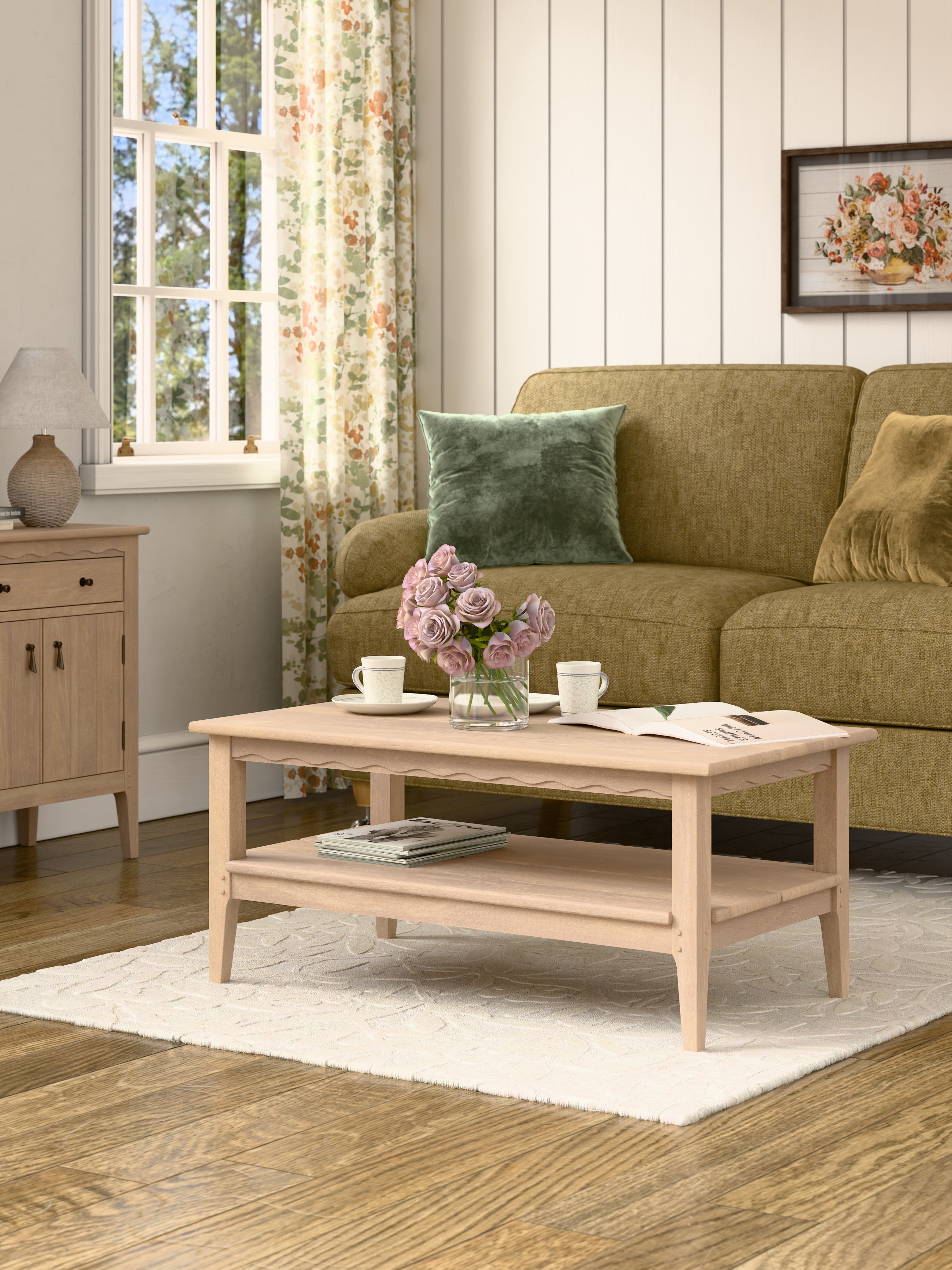 Washed Oak Calford Coffee Table