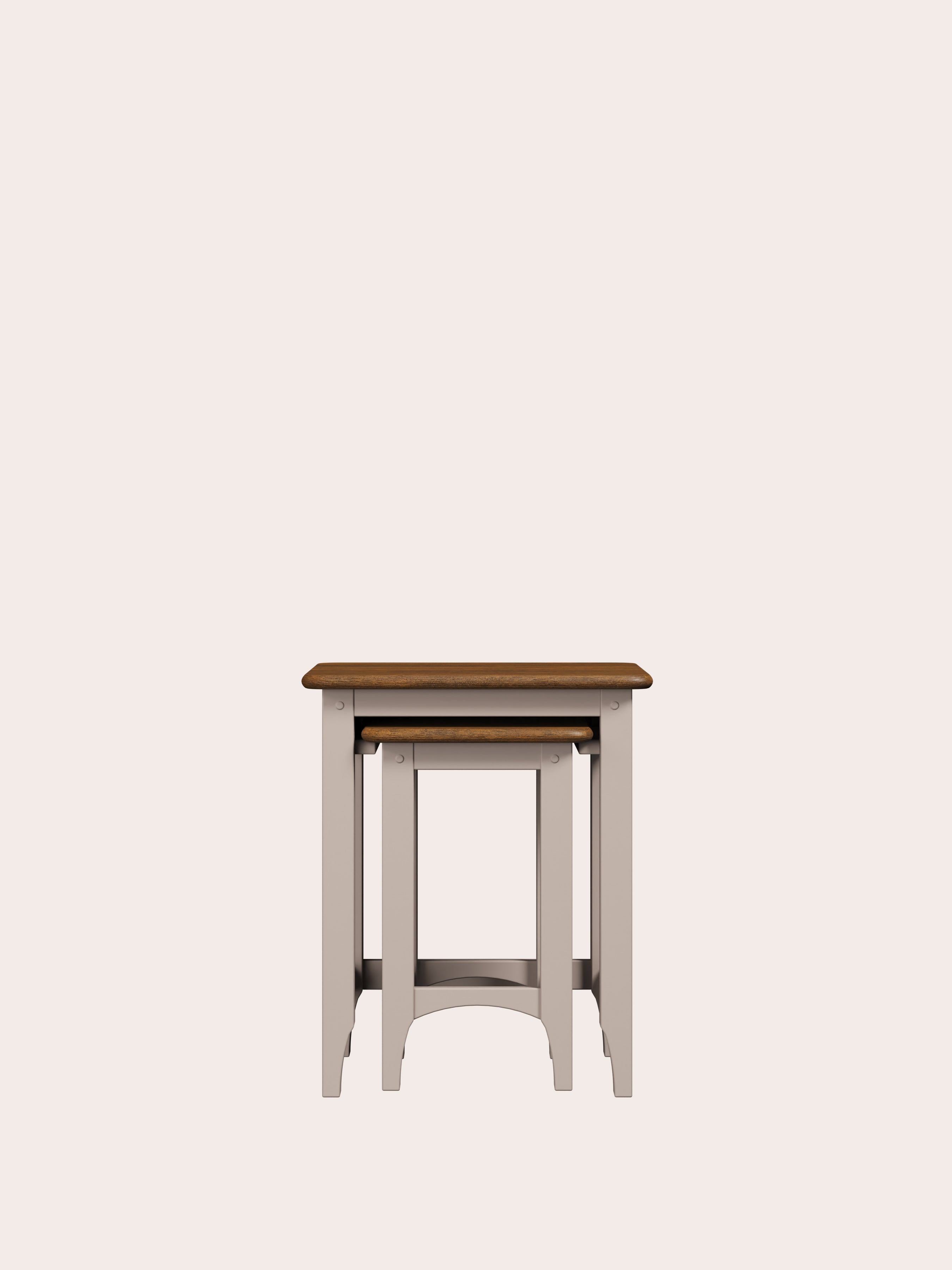 Soft Truffle Dark Chestnut Hapton Nest Of 2 Tables