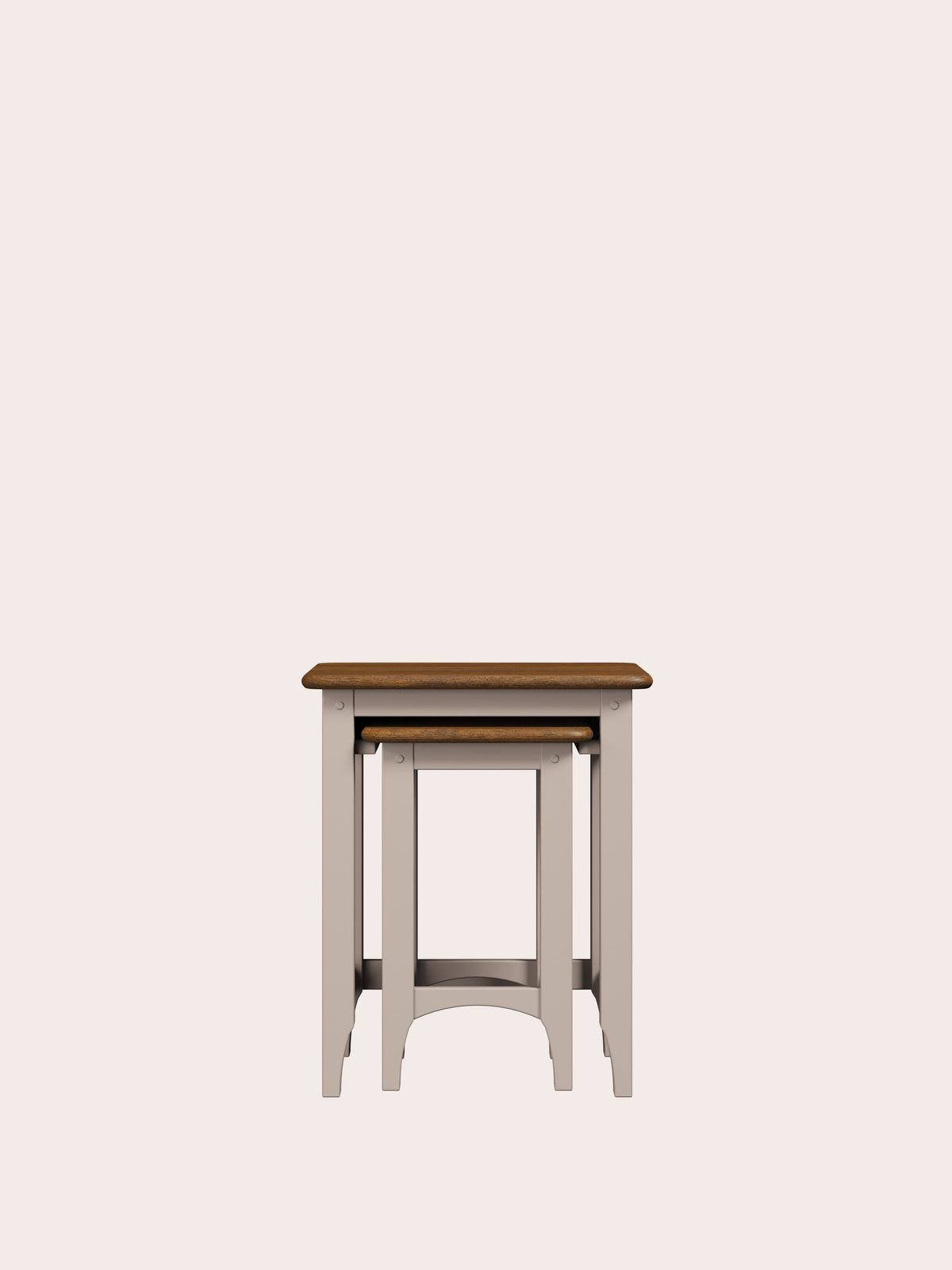 Soft Truffle Dark Chestnut Hapton Nest Of 2 Tables