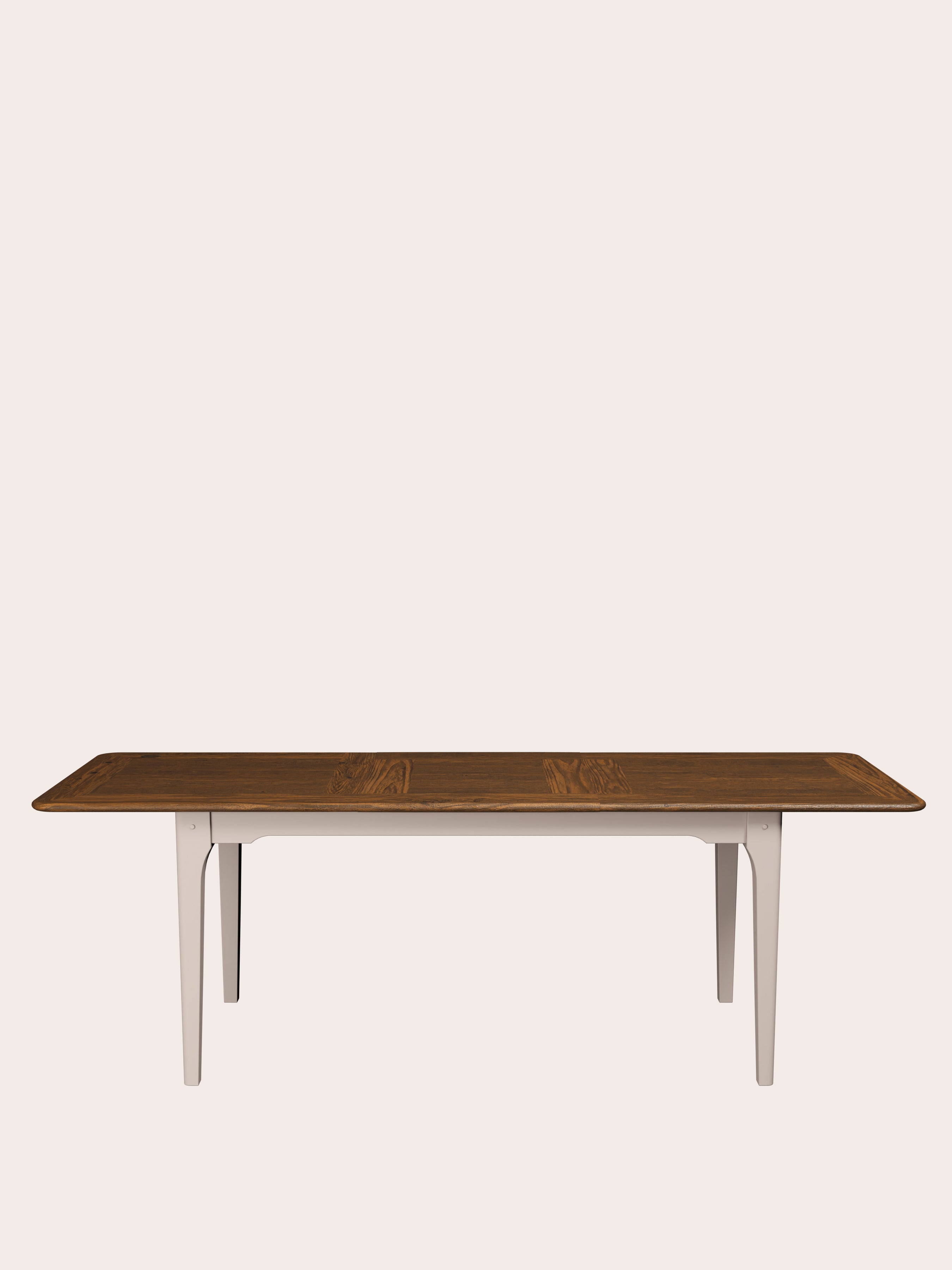 Soft Truffle Dark Chestnut Hapton 6-8 Seater Extending Dining Table