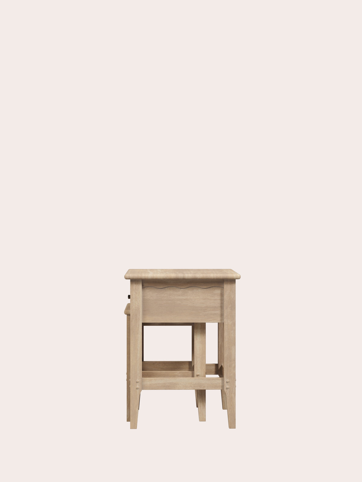 Washed Oak Calford 1 Drawer Nest Of Tables