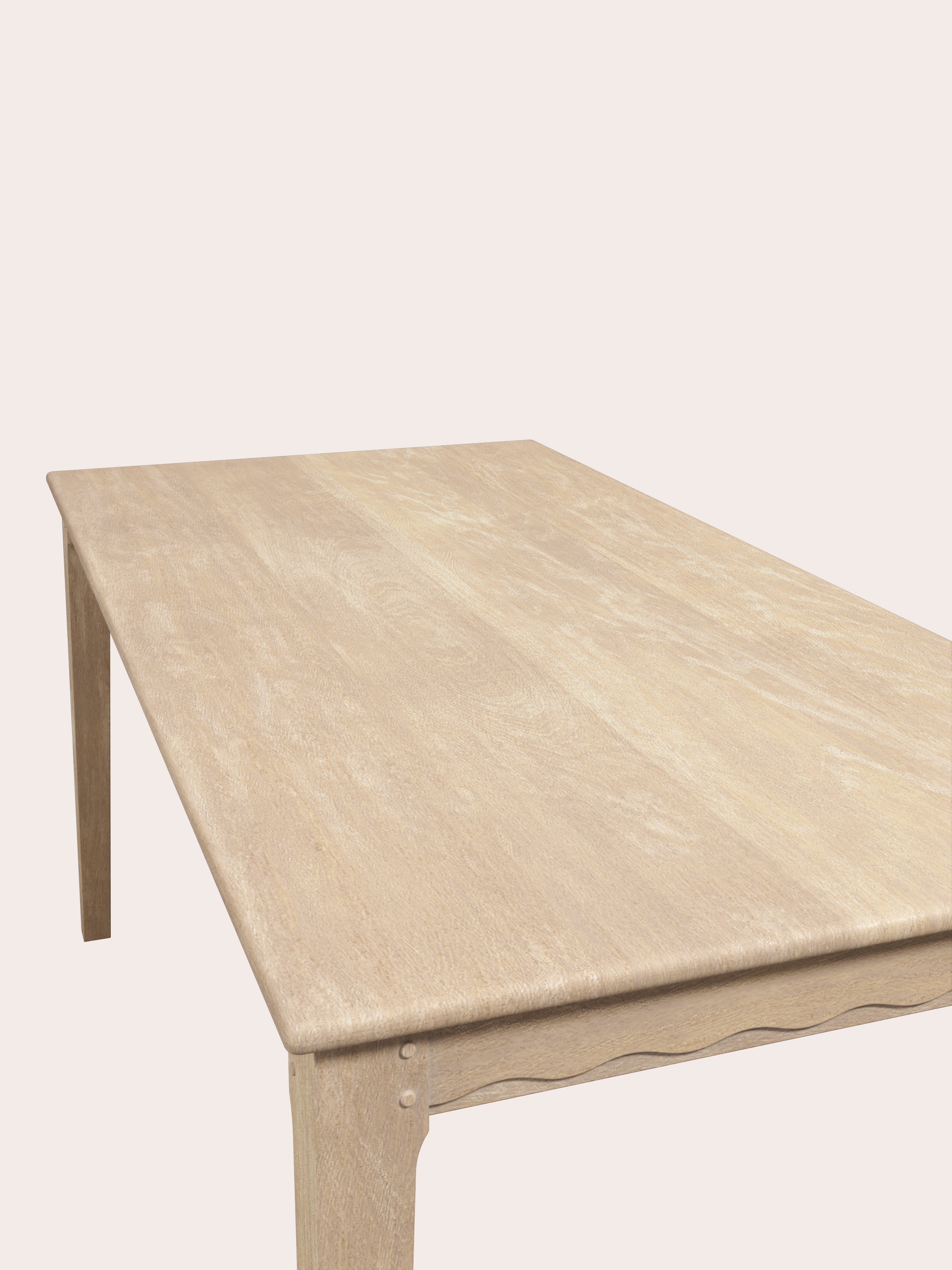 Washed Oak Calford 4-6 Seater Fixed Dining Table