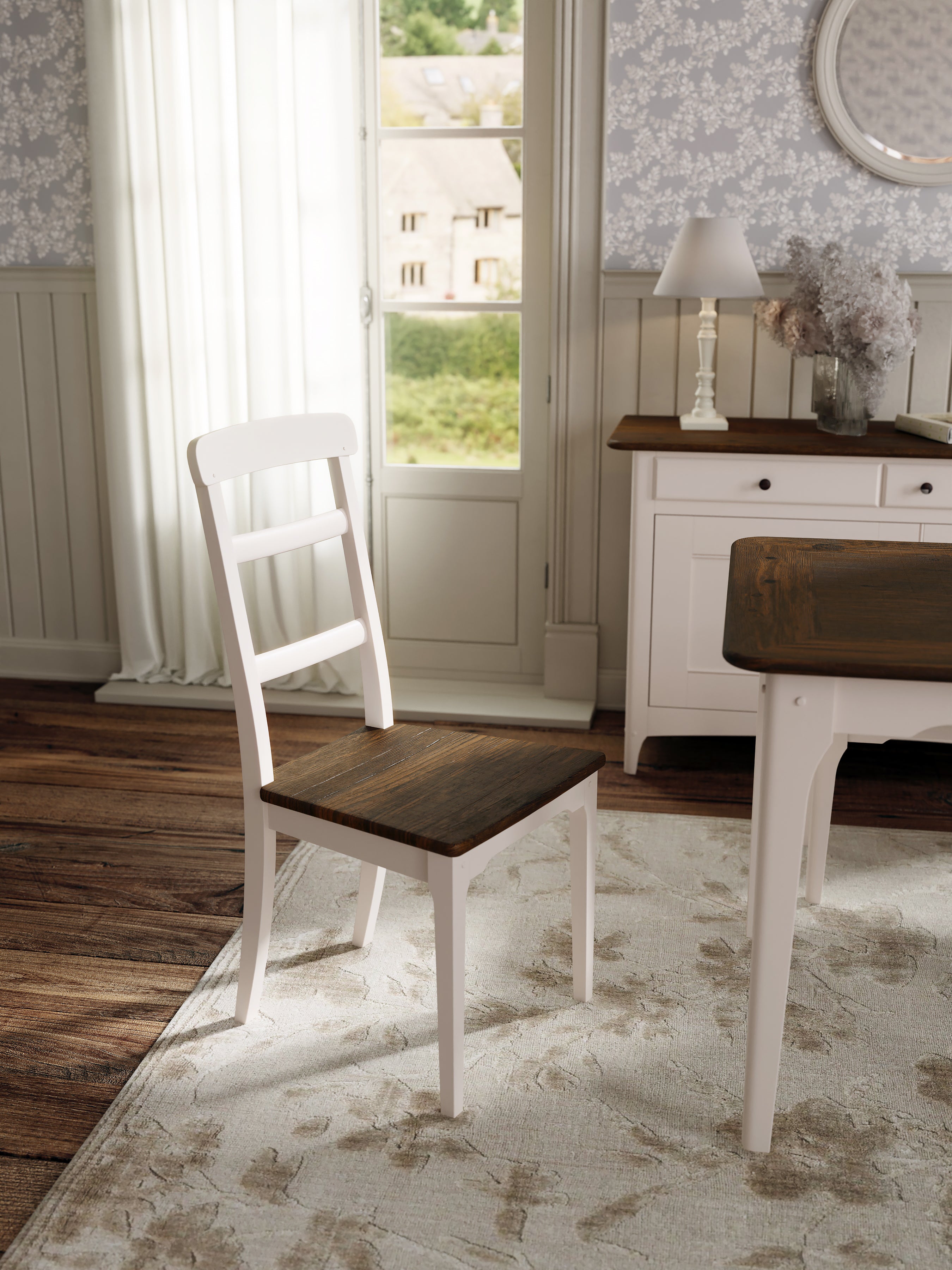 Soft Truffle Dark Chestnut Hapton Pair Of Dining Chairs