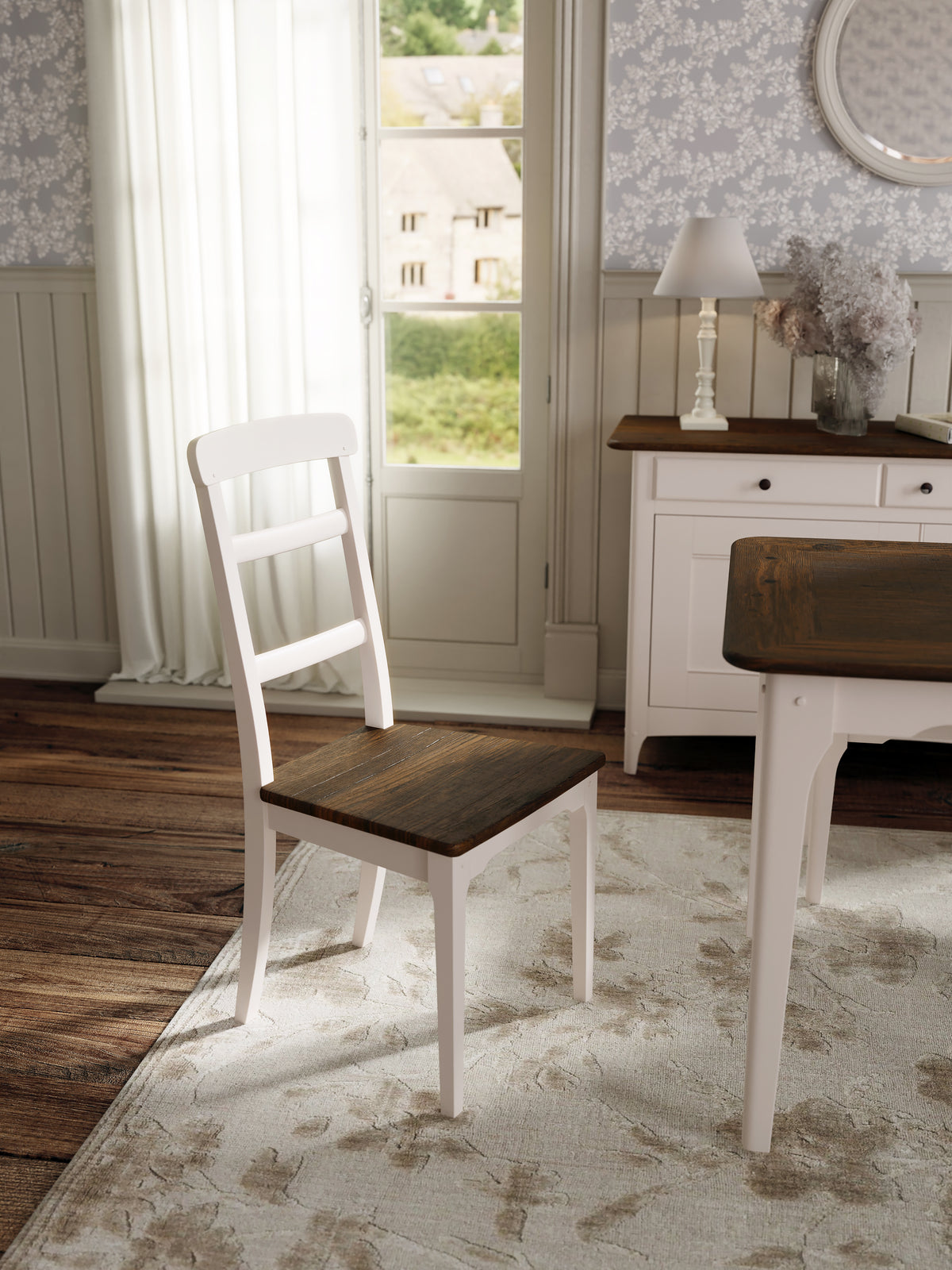 Soft Truffle Dark Chestnut Hapton Pair Of Dining Chairs