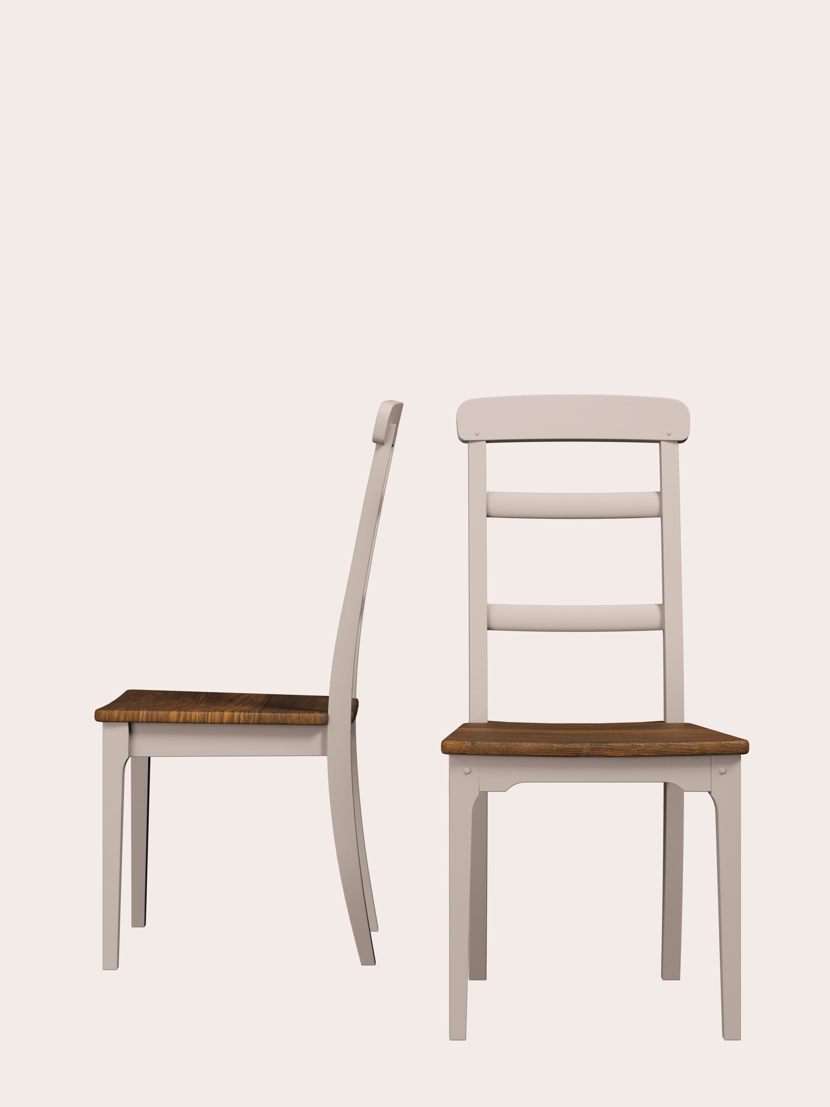 Soft Truffle Dark Chestnut Hapton Pair Of Dining Chairs