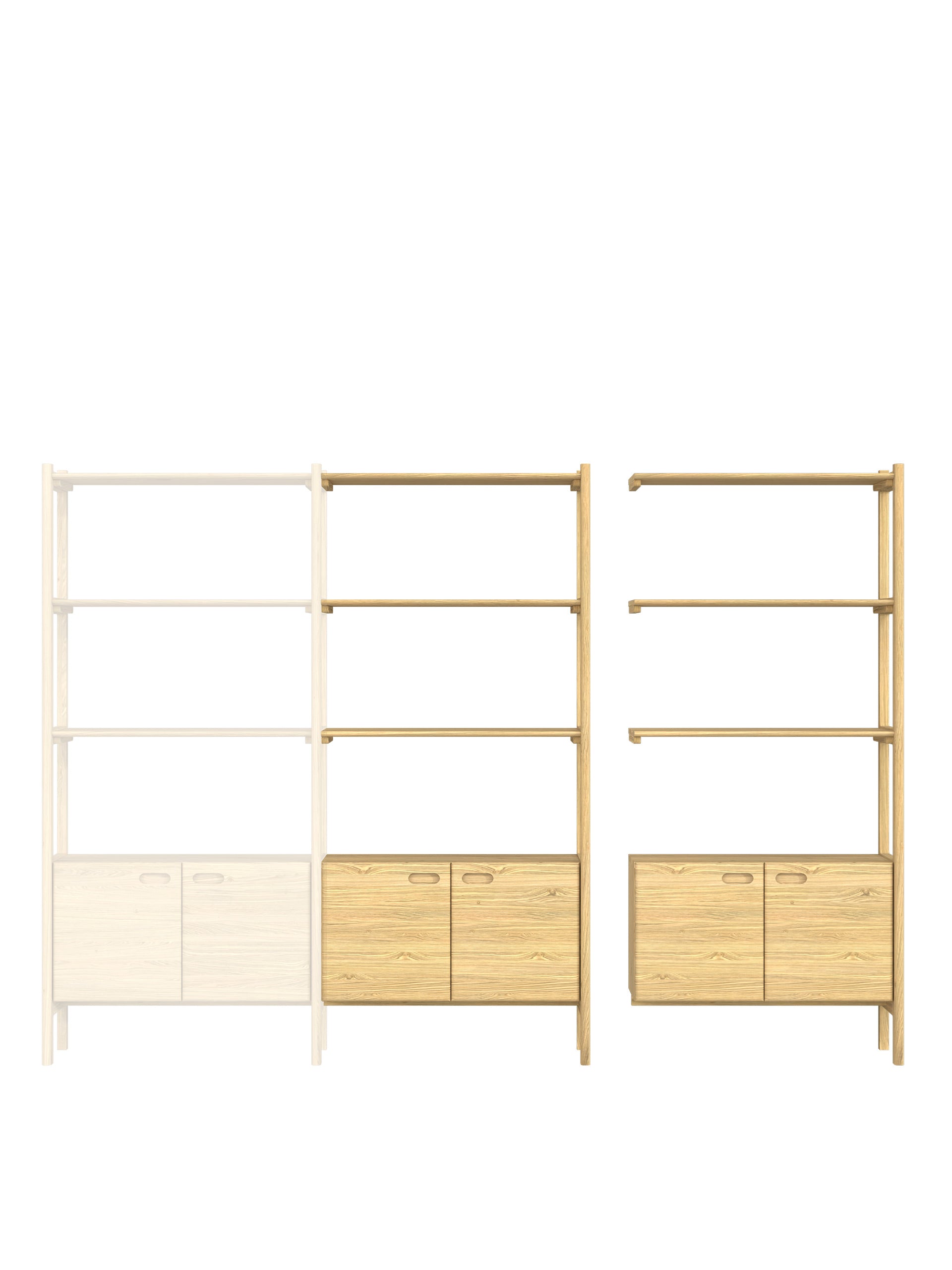 Hazlemere 2 Door Single Bookcase