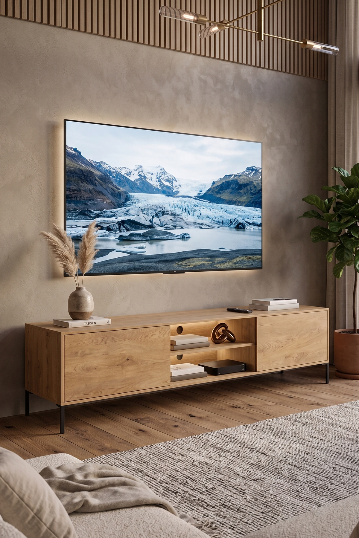 Helga 2 Door 1 Shelf TV Unit