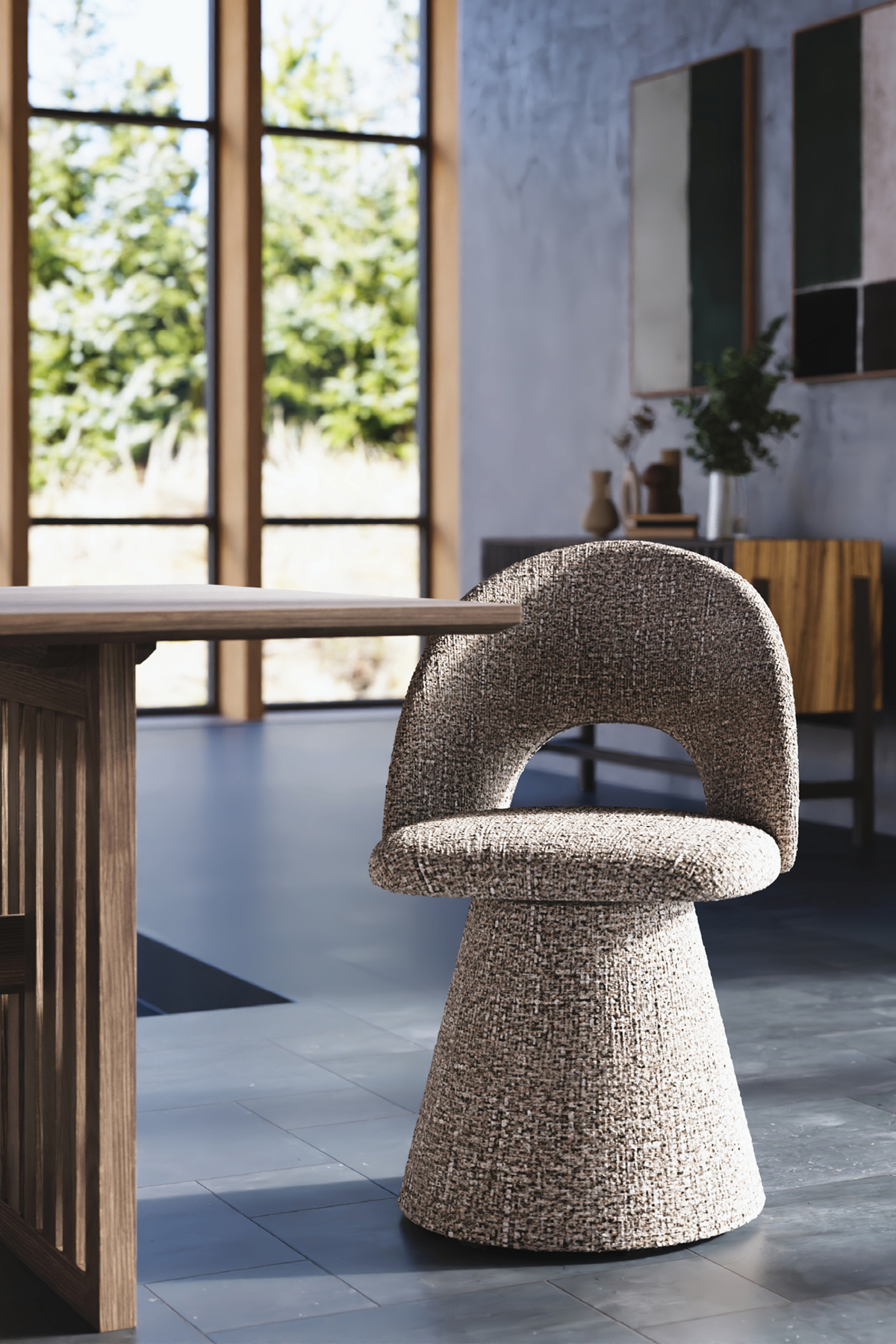 Hoopla Pair Of Dining Chairs (Terazzo)