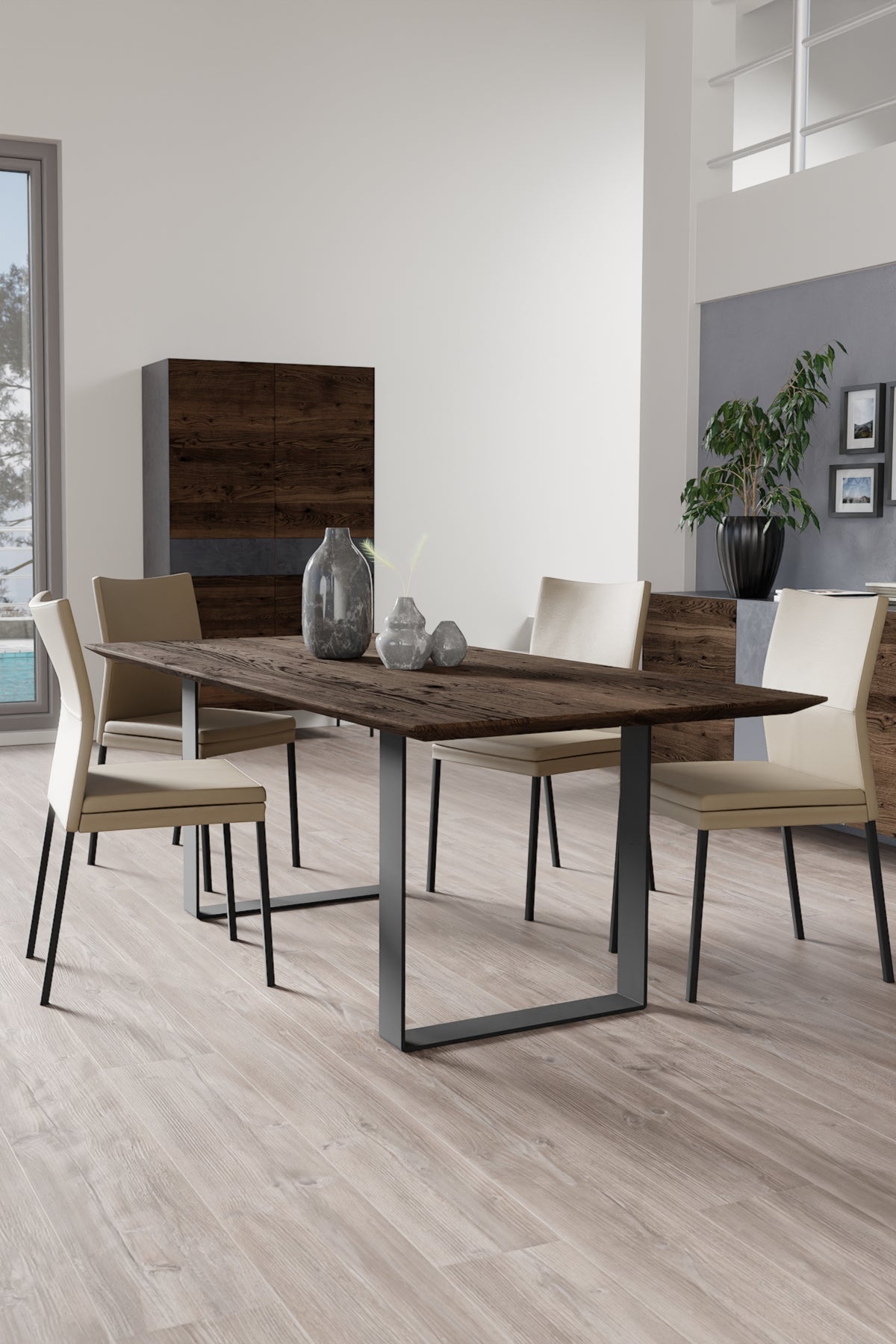 Fargo Dining Table with L Legs