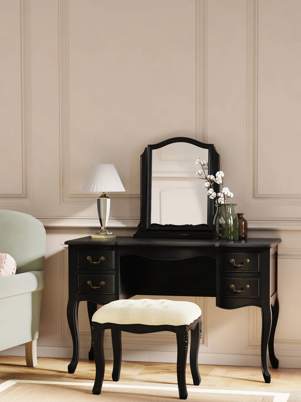 Montpellier Dressing Table & Stool Set
