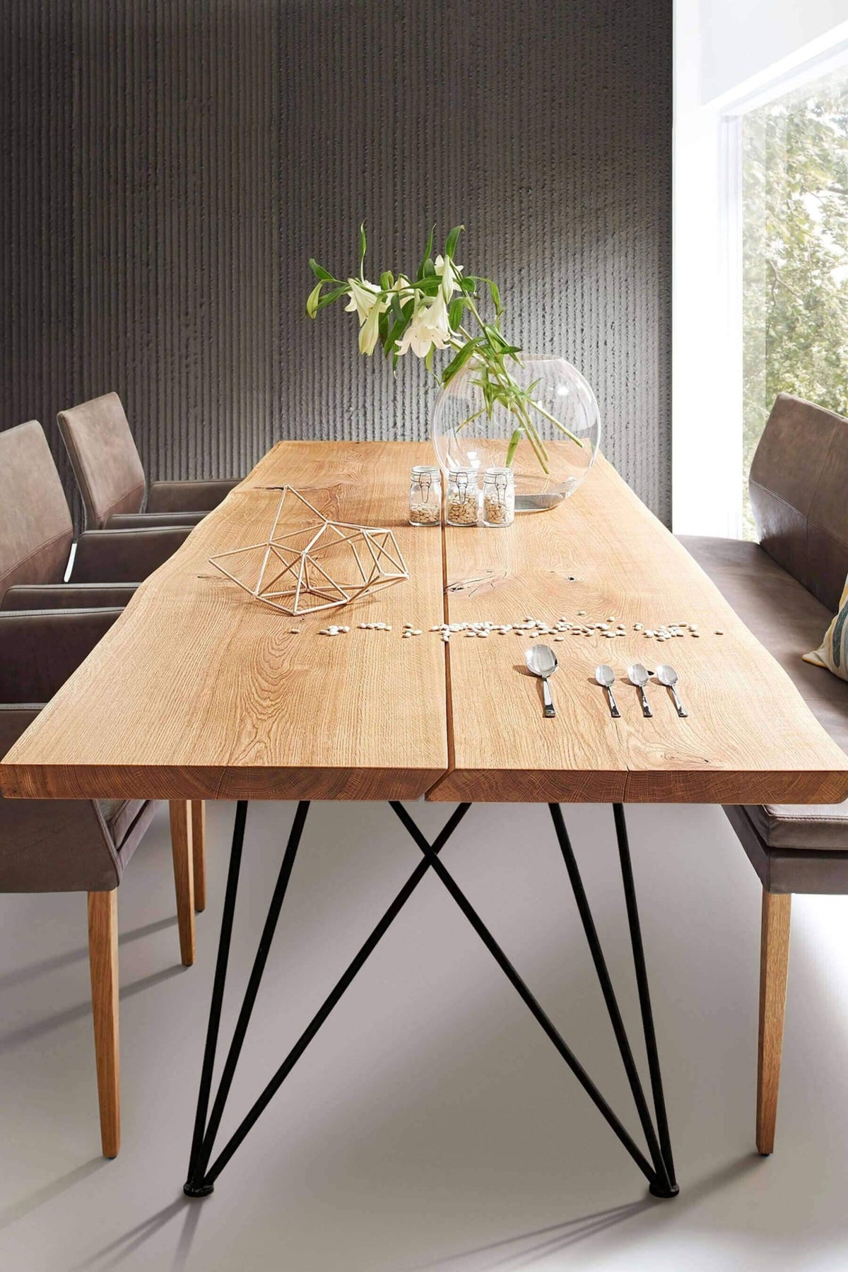 Nature Art Dining Table I (Hair Pin Leg)