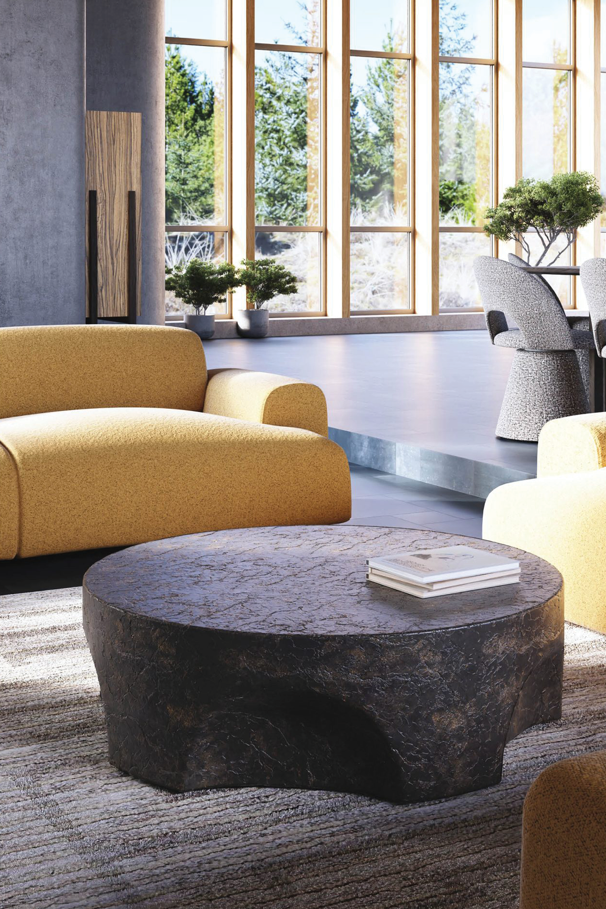 Pinch Brown Slate Coffee Table