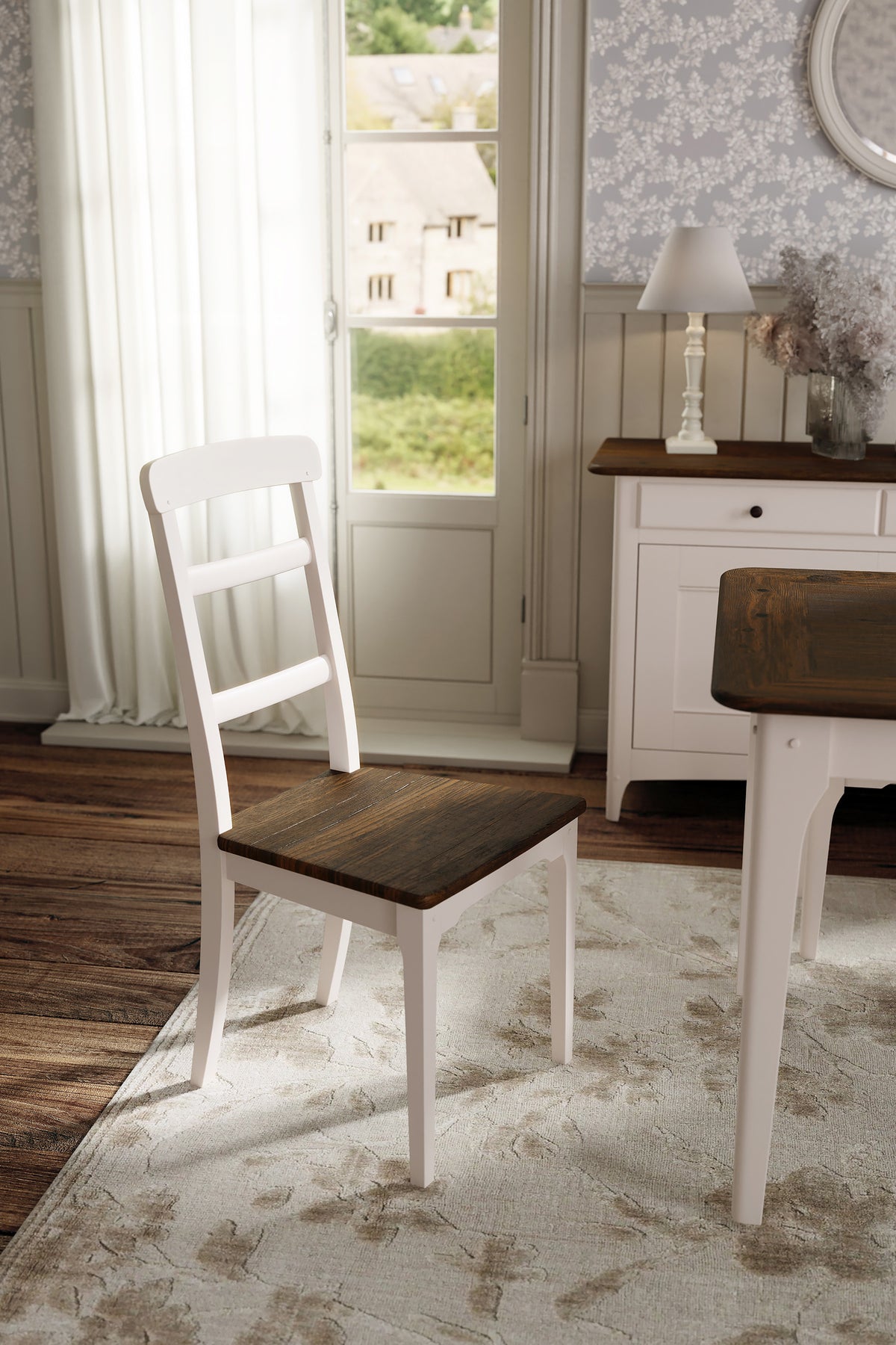 Soft Truffle Dark Chestnut Hapton Pair Of Dining Chairs