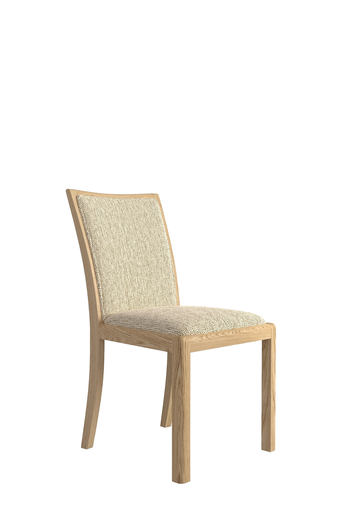 Stockholm Low Back Chair in Natural Fabric
