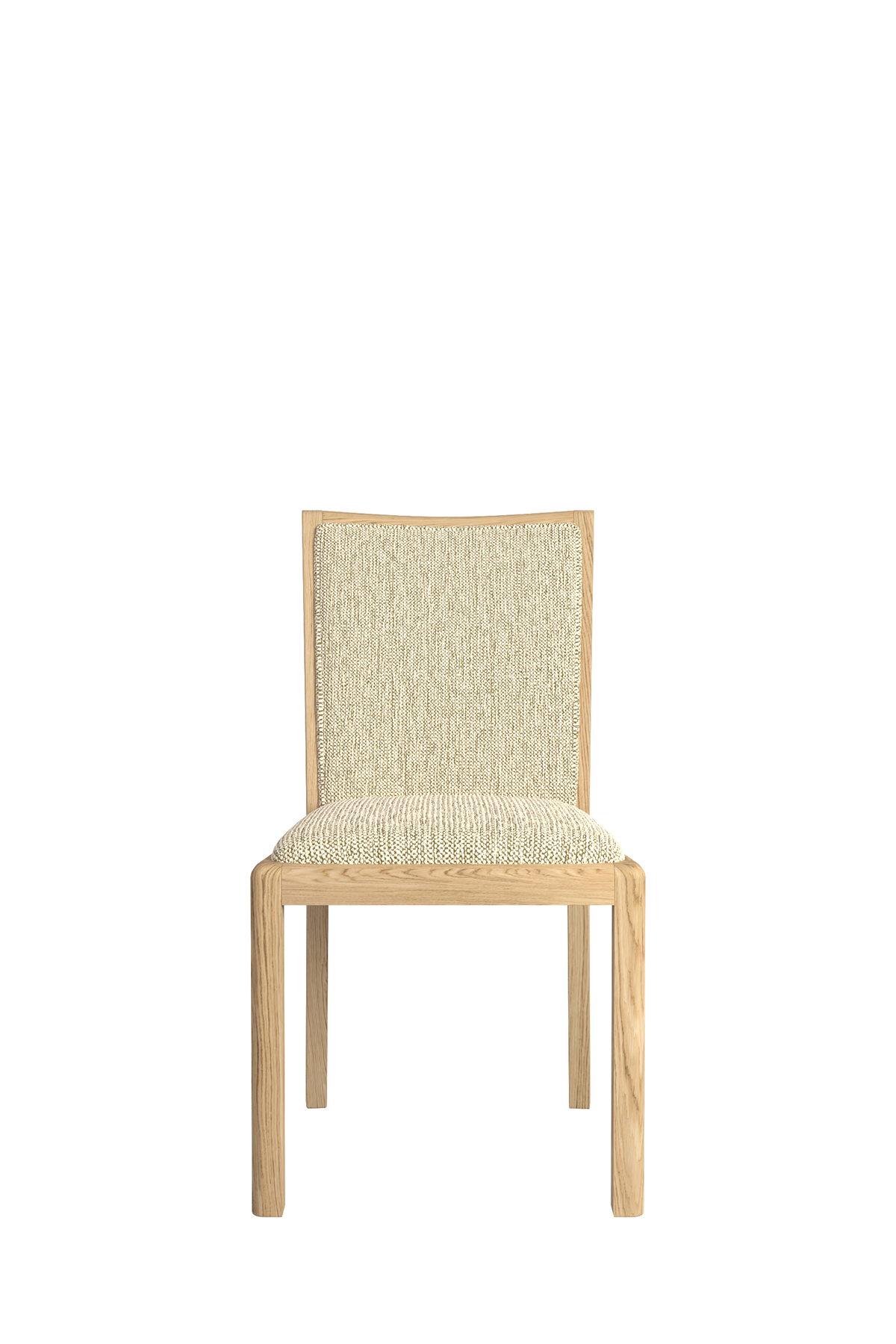 Stockholm Low Back Chair in Natural Fabric
