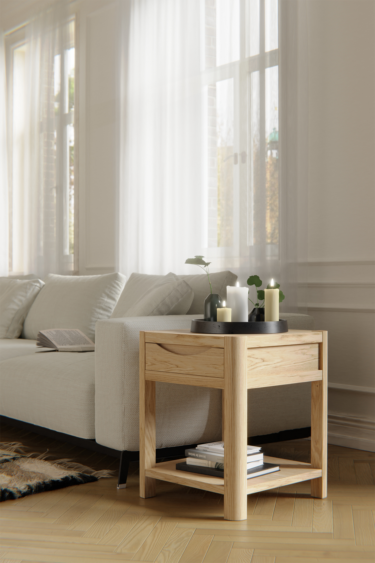 Stockholm Lamp Table