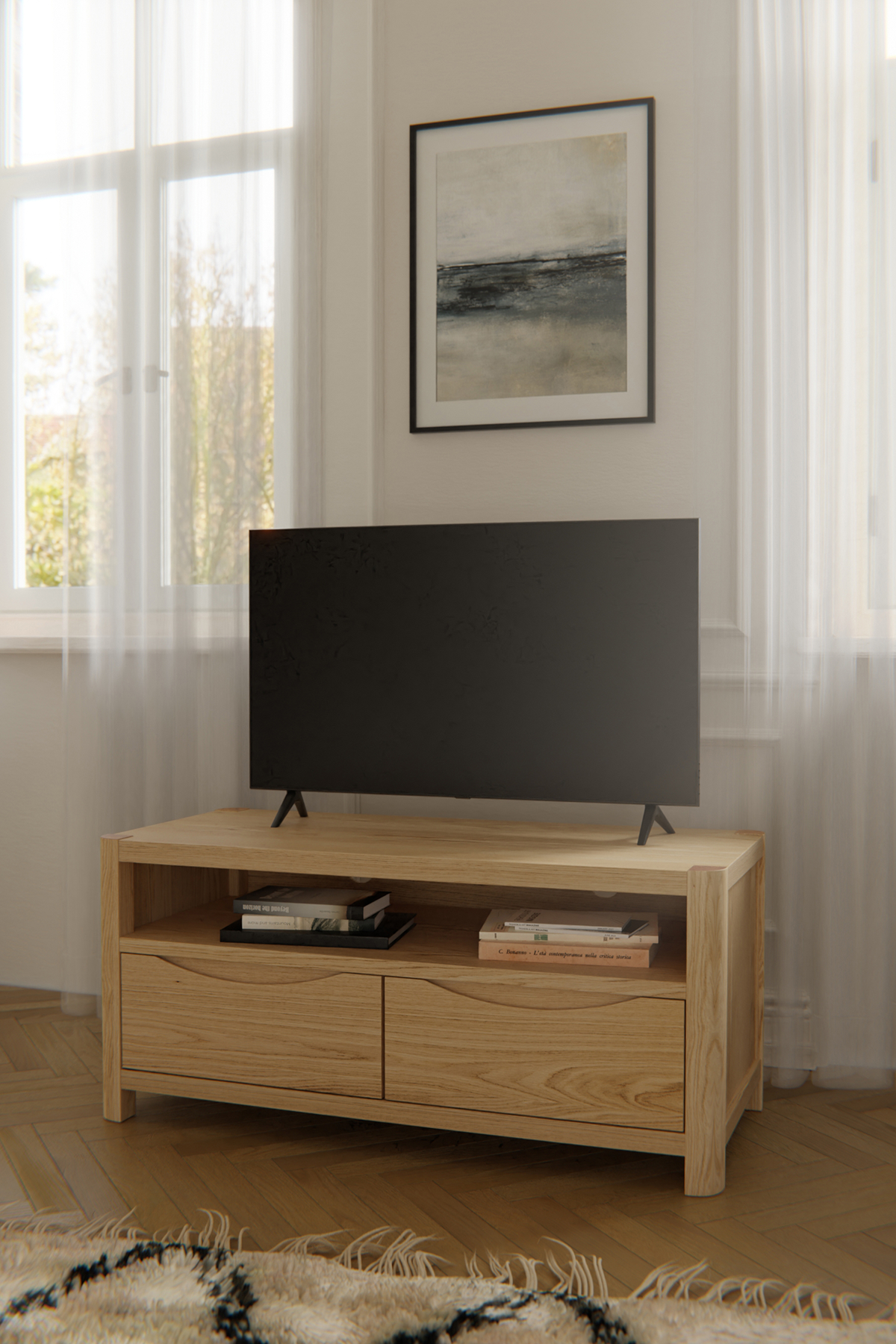 Stockholm 2 Drawer TV Unit