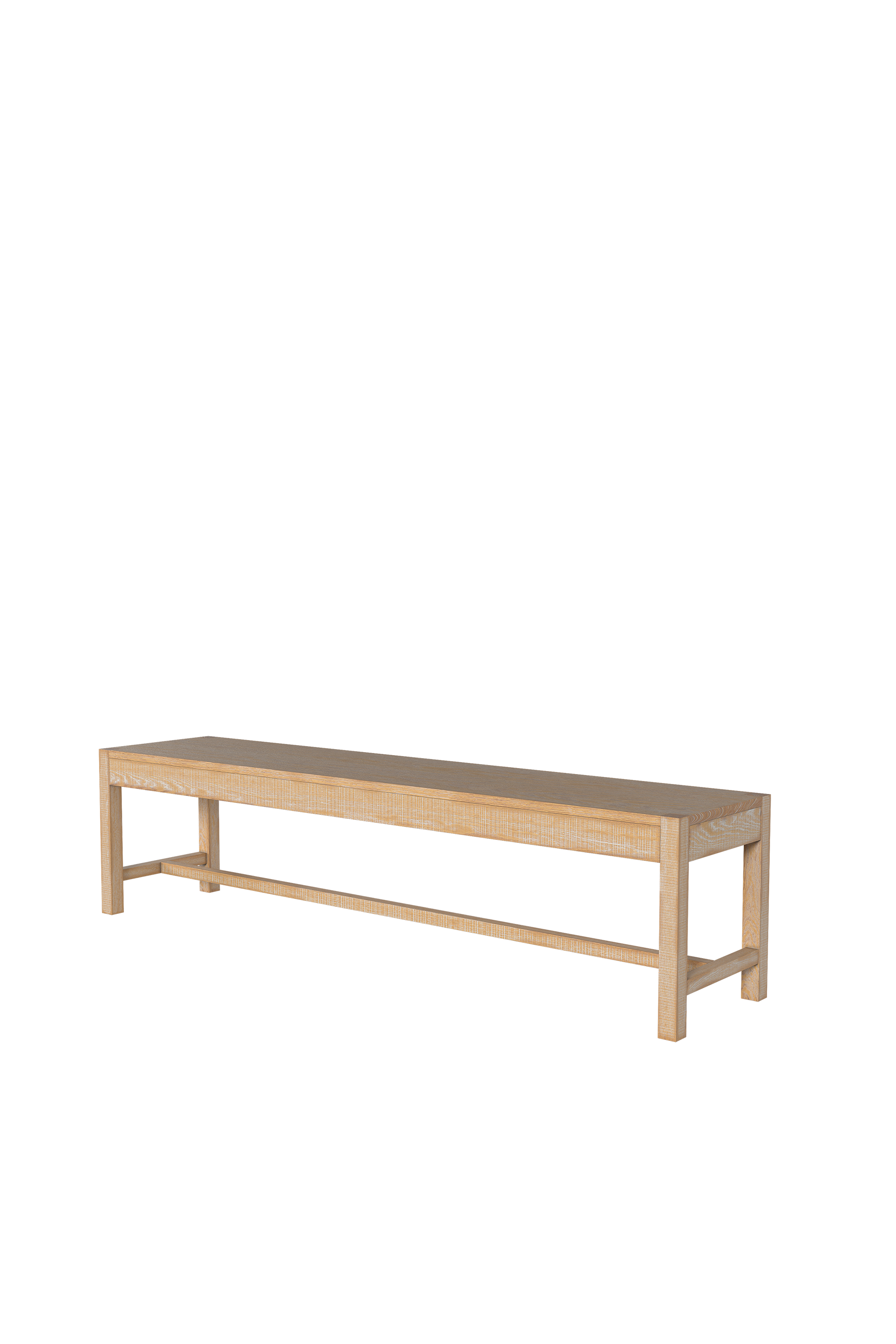 Washed Oak Braystone Dining Bench