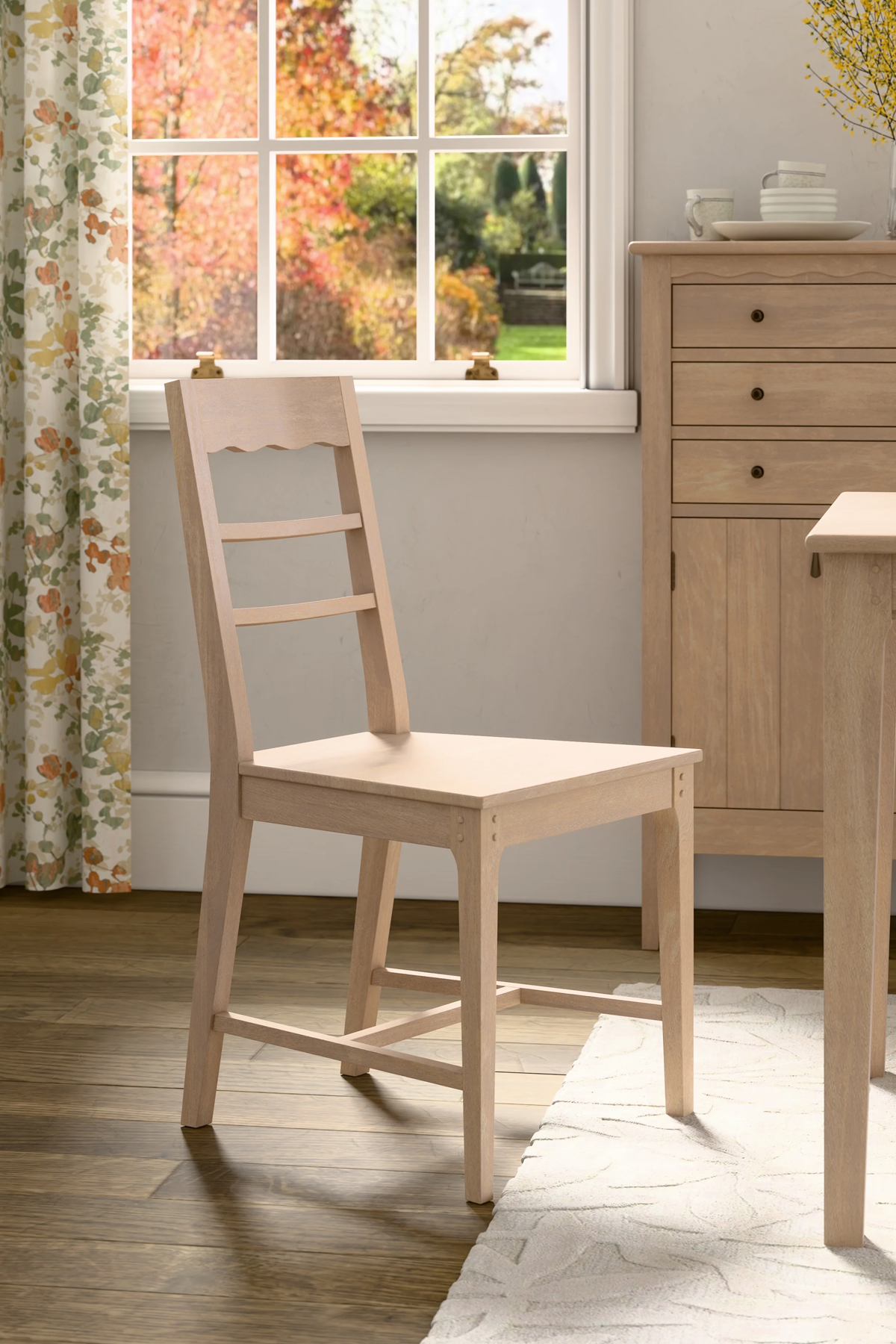 Washed Oak Calford Pair Of Dining Chairs