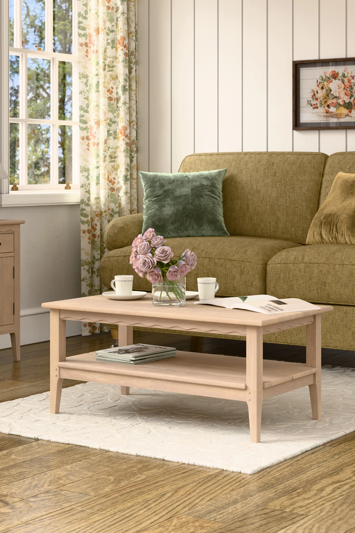 Washed Oak Calford Coffee Table