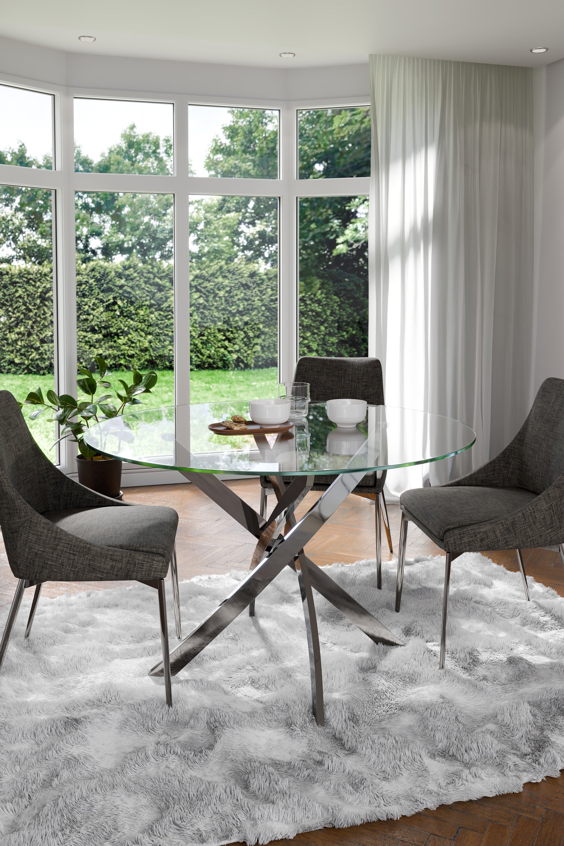 Cluster 110cm Circular Dining Table