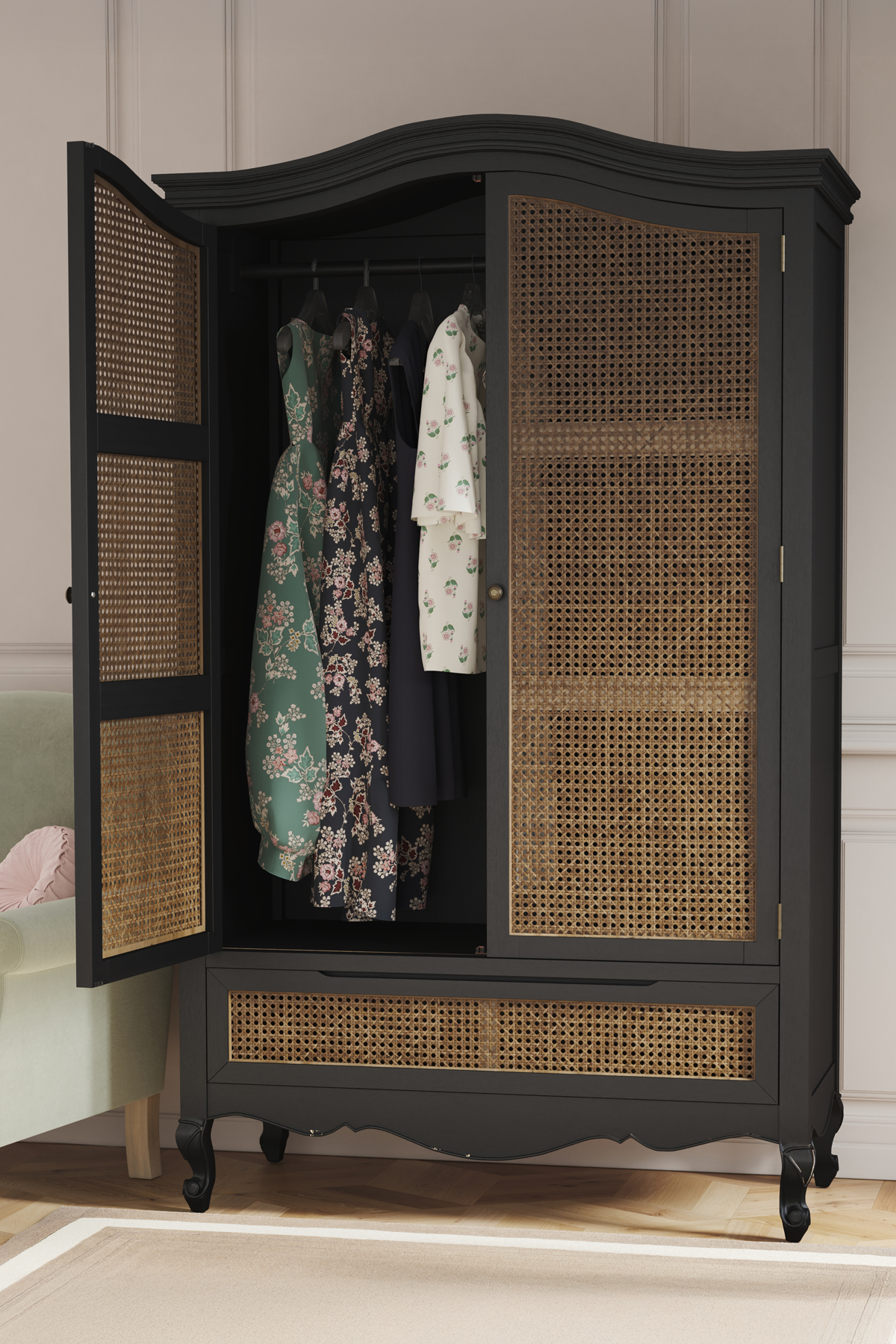 Montpellier 2 Door 1 Drawer Wardrobe